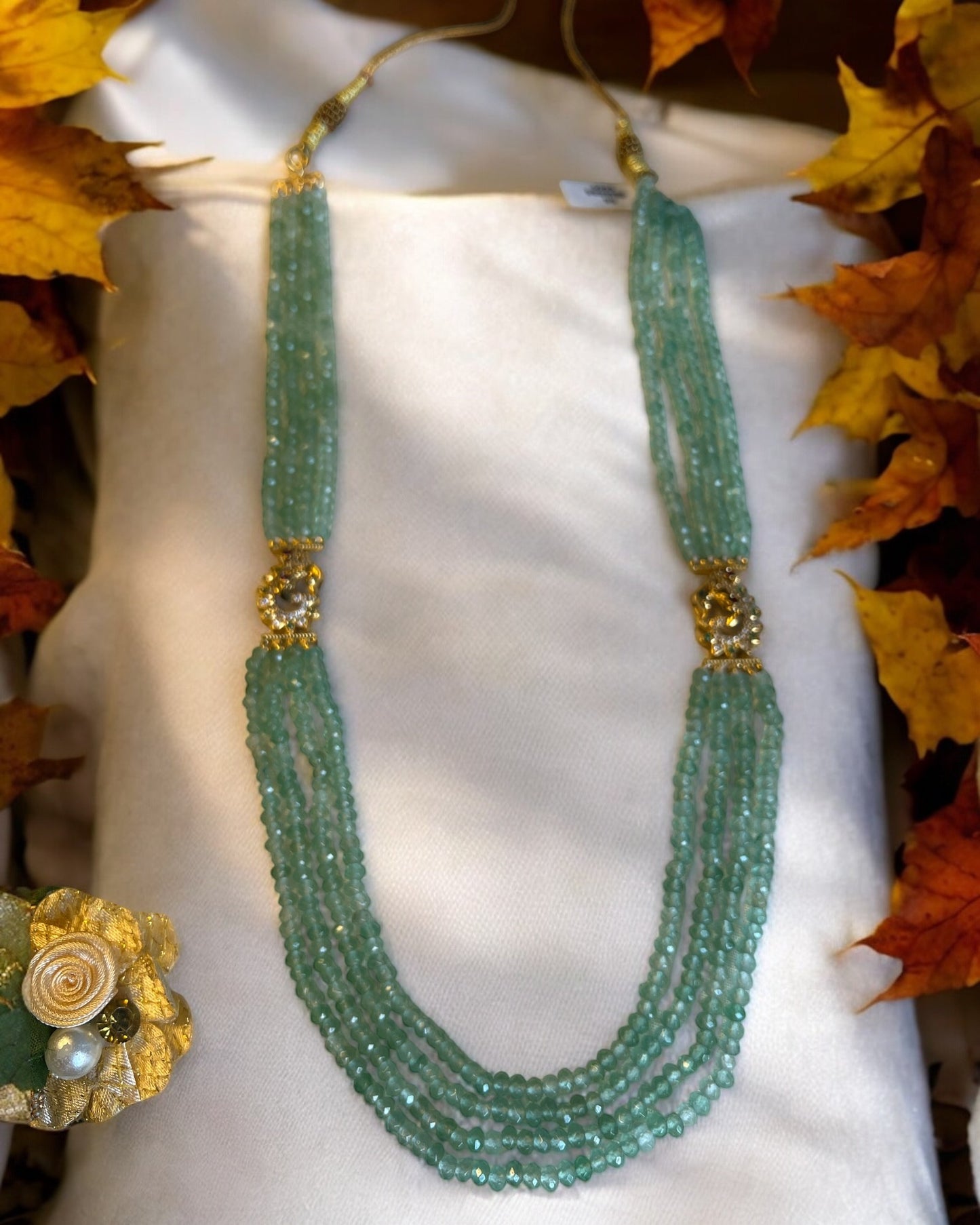 Aqua Beaded Necklace
