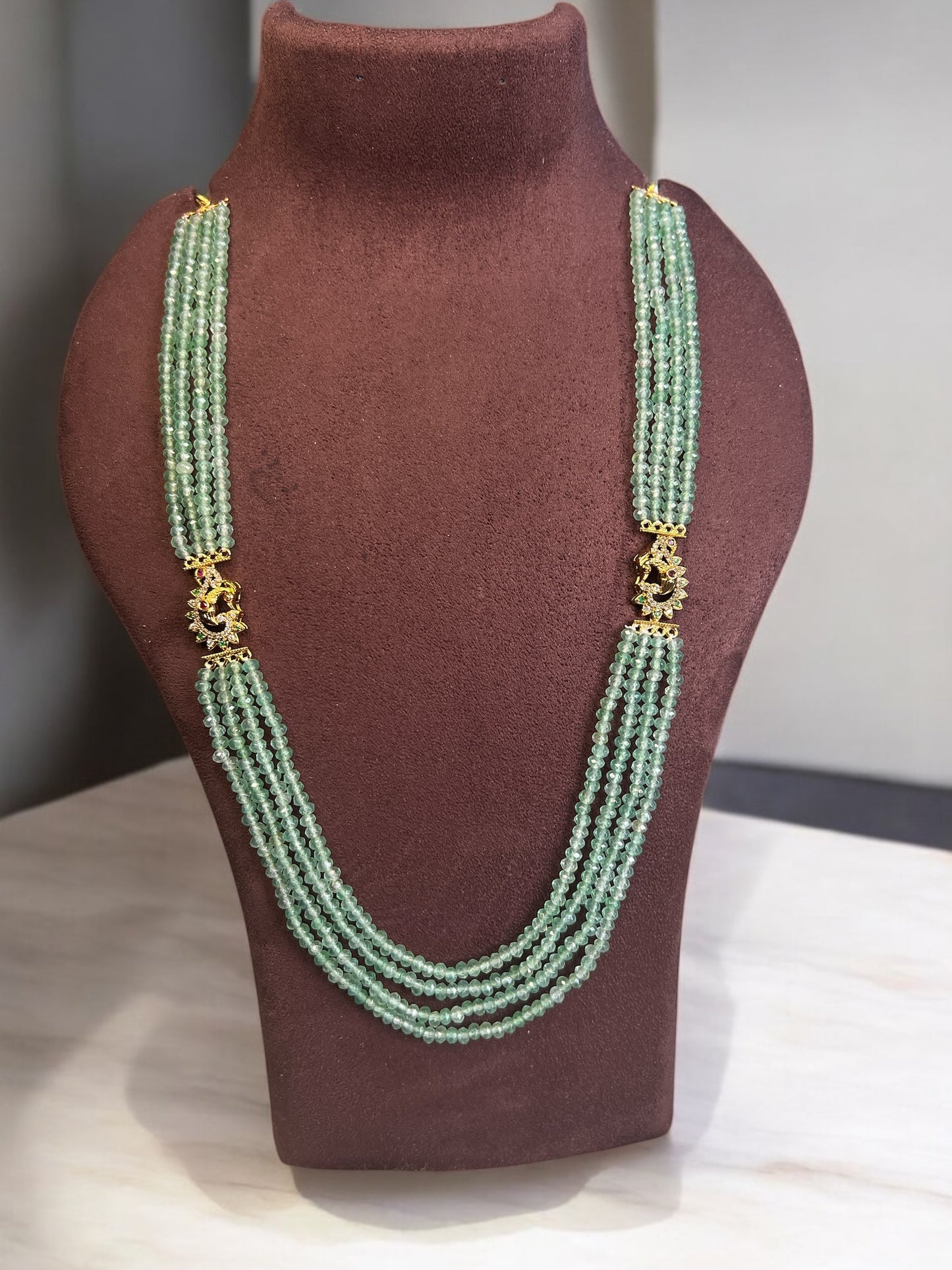 Aqua Beaded Necklace