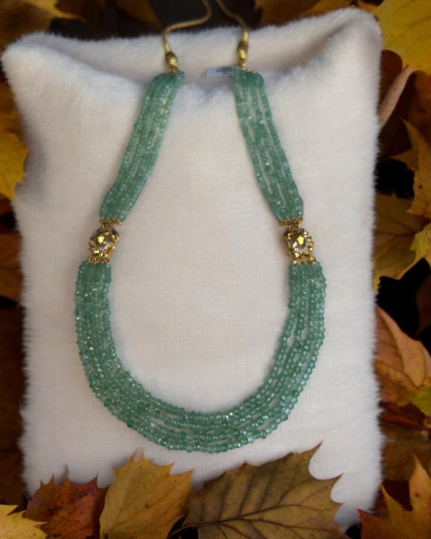 Aqua Beaded Necklace