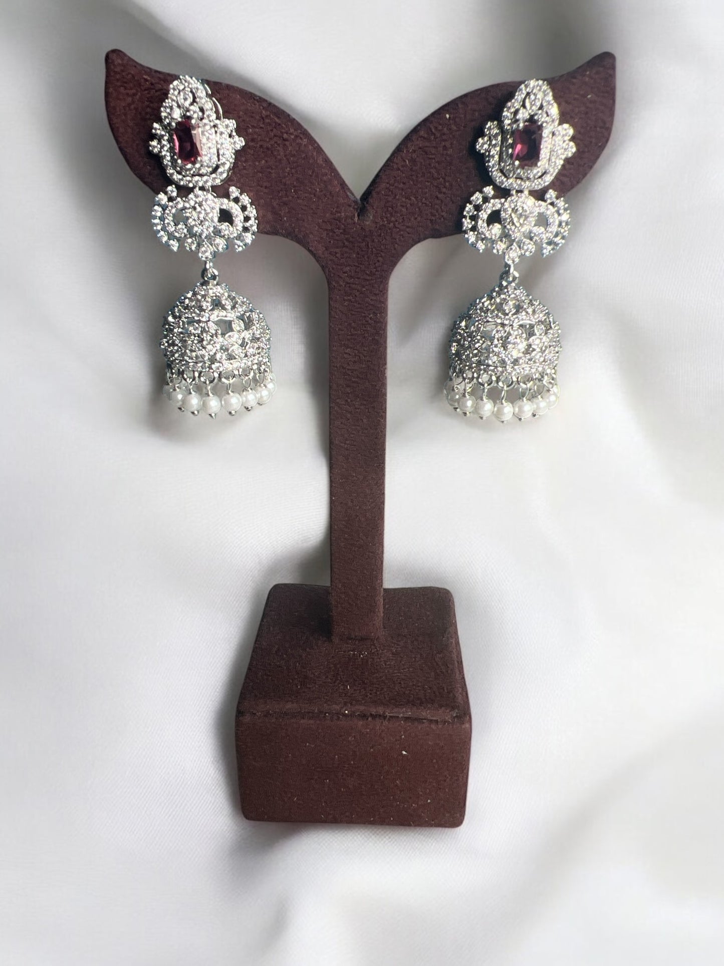 Elegant Rose Gold Jhumki Earrings