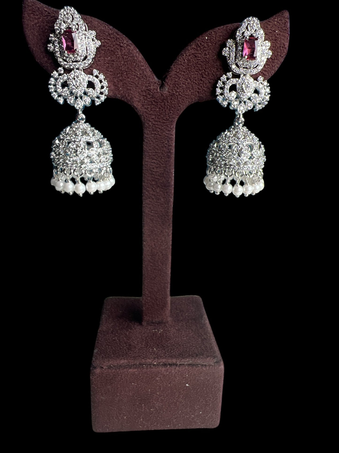 Elegant Rose Gold Jhumki Earrings