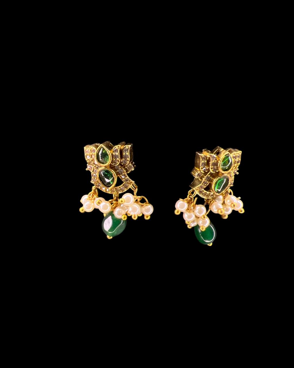 Emerald Lotus Mangalsutra Set
