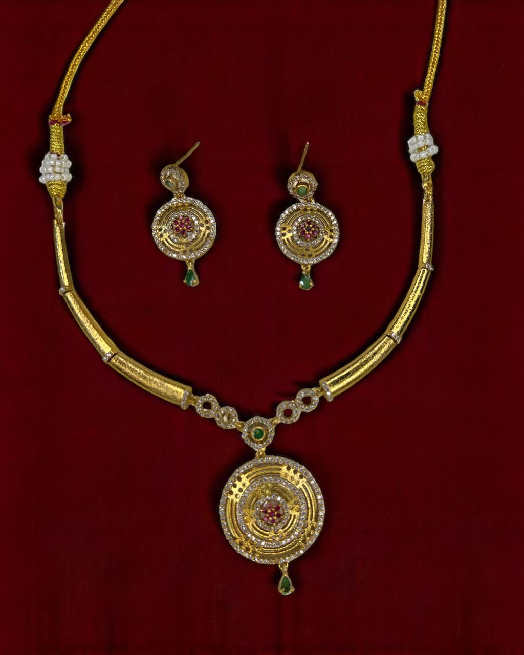 Golden Mandala Pendant Set