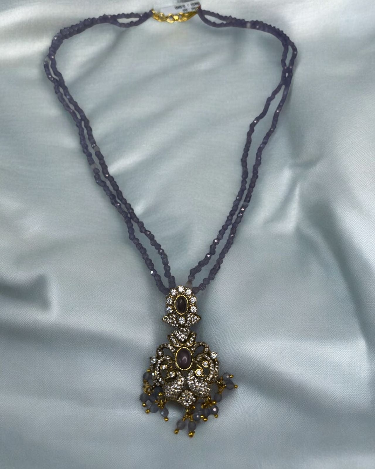Meher Lilac Drop Pendant Set