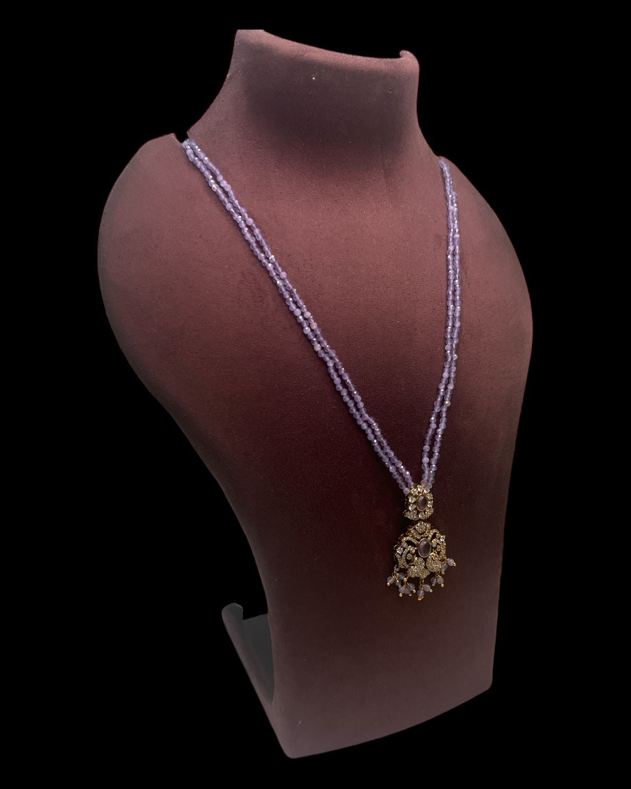 Meher Lilac Drop Pendant Set