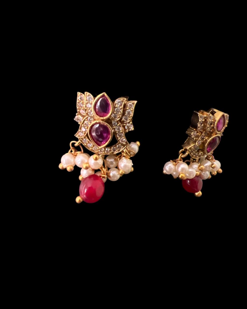 Ruby Lotus Mangalsutra Set