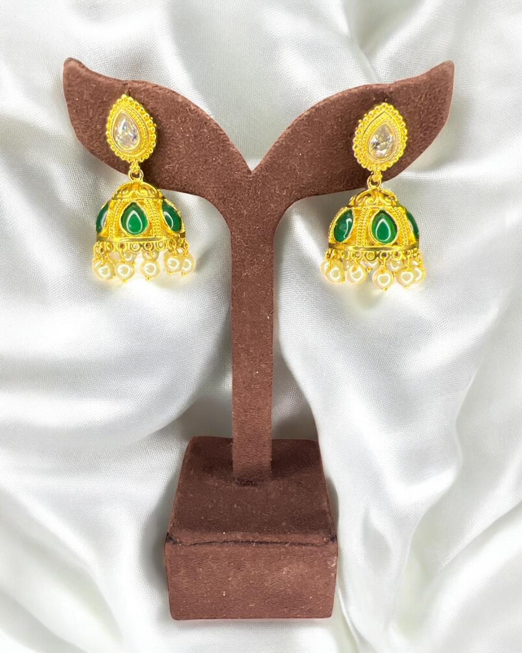 Mayuri Jadau Jhumkas
