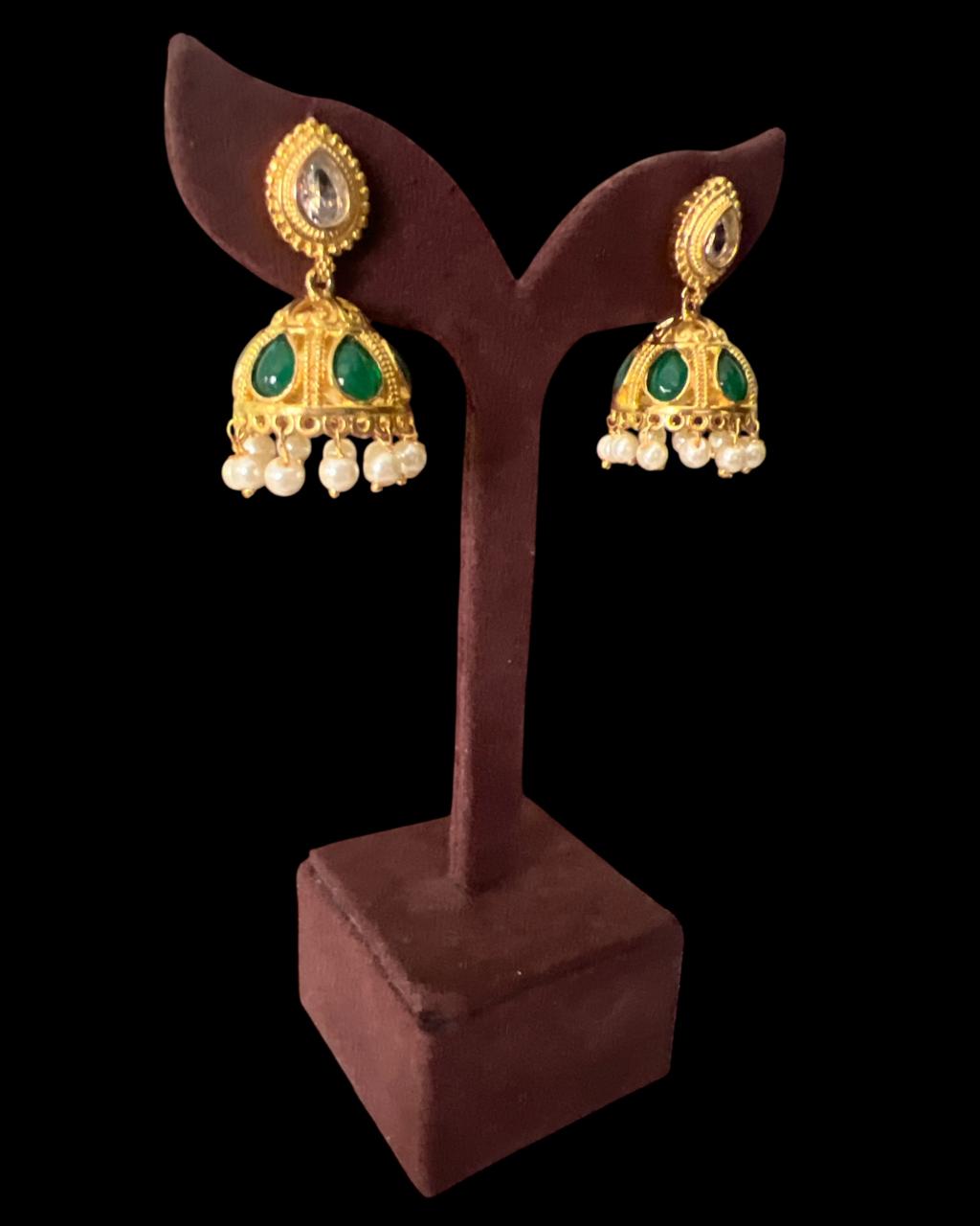 Mayuri Jadau Jhumkas