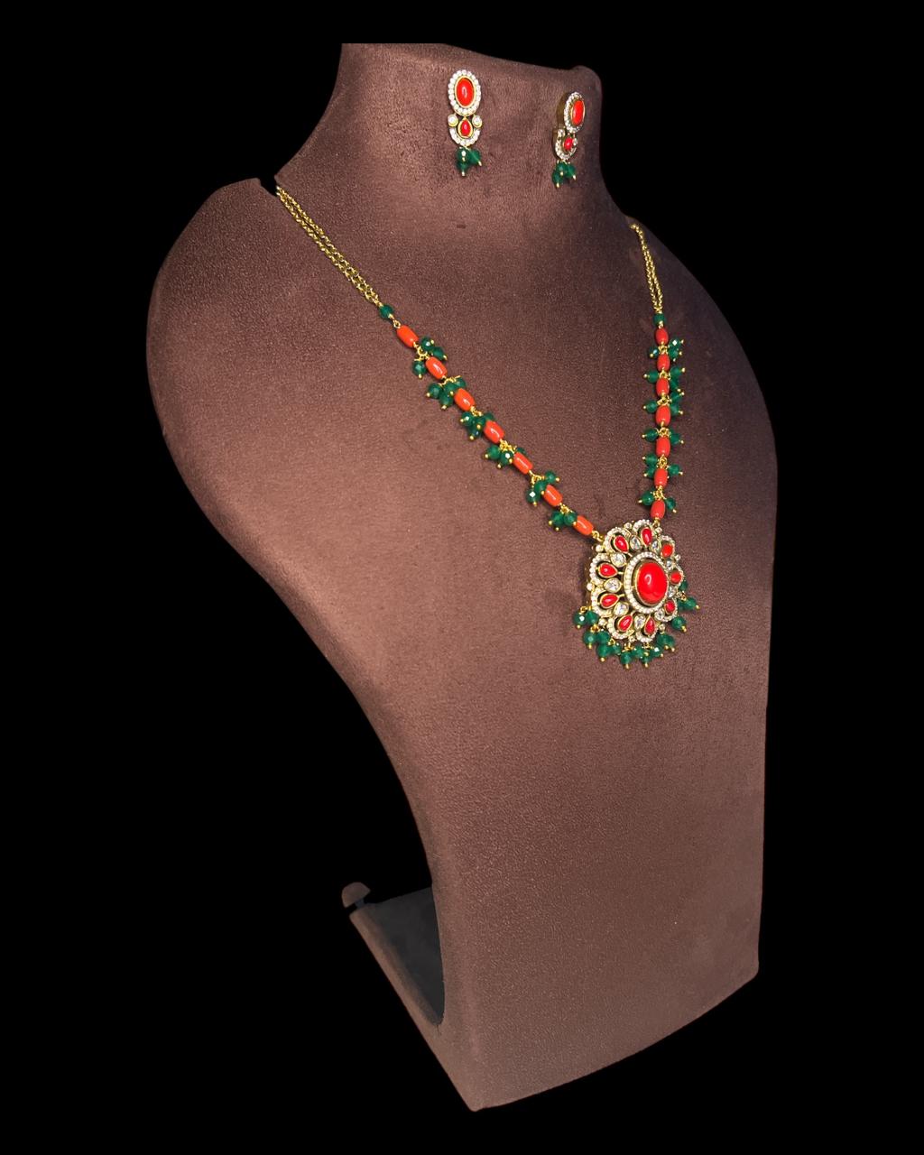 Navaratna Bloom Temple Jewlery Set