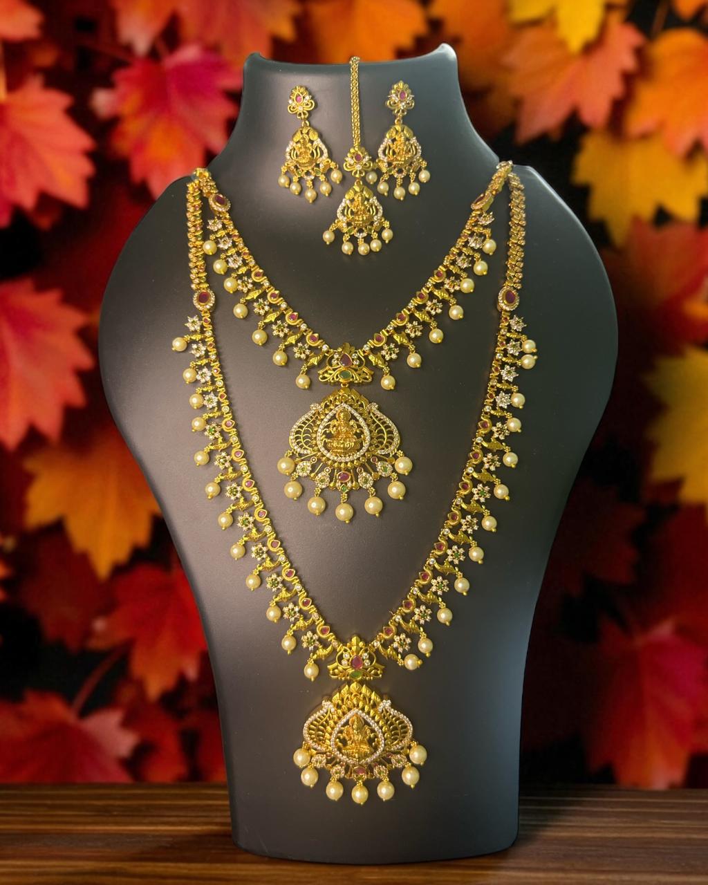 Pearl Lakshmi Temple Combo Set