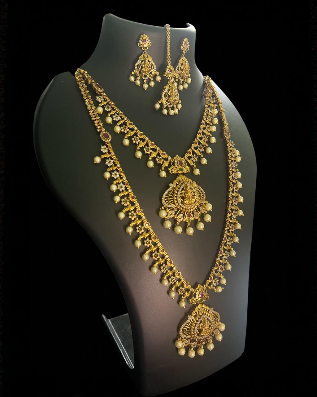 Pearl Lakshmi Temple Combo Set