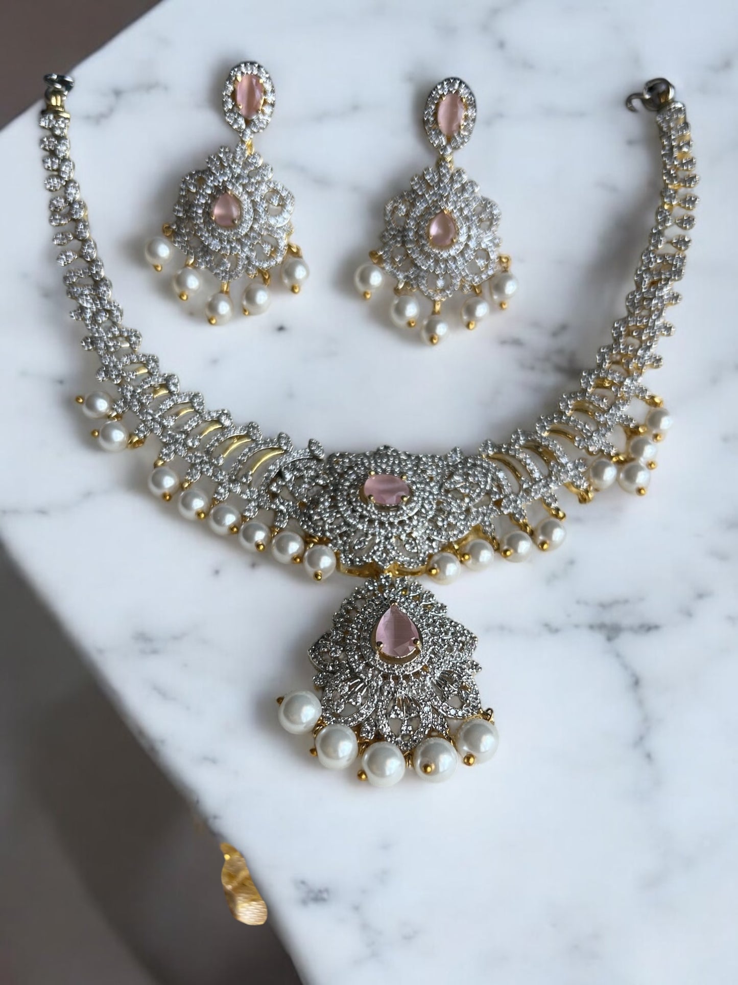 Pearl Pink Choker set