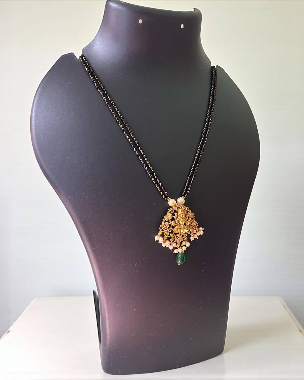 Peetambara Lakshmi Jhumka Mangalsutra