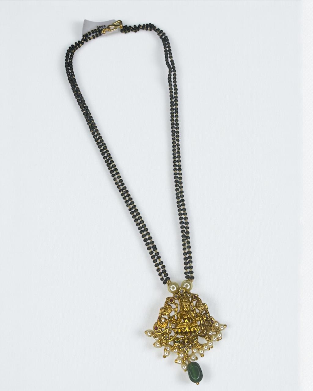 Peetambara Lakshmi Jhumka Mangalsutra