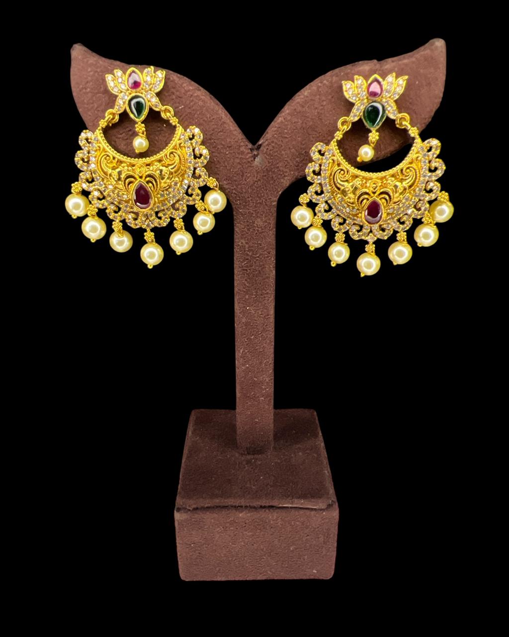 Regal Pearl Drop Chandbali