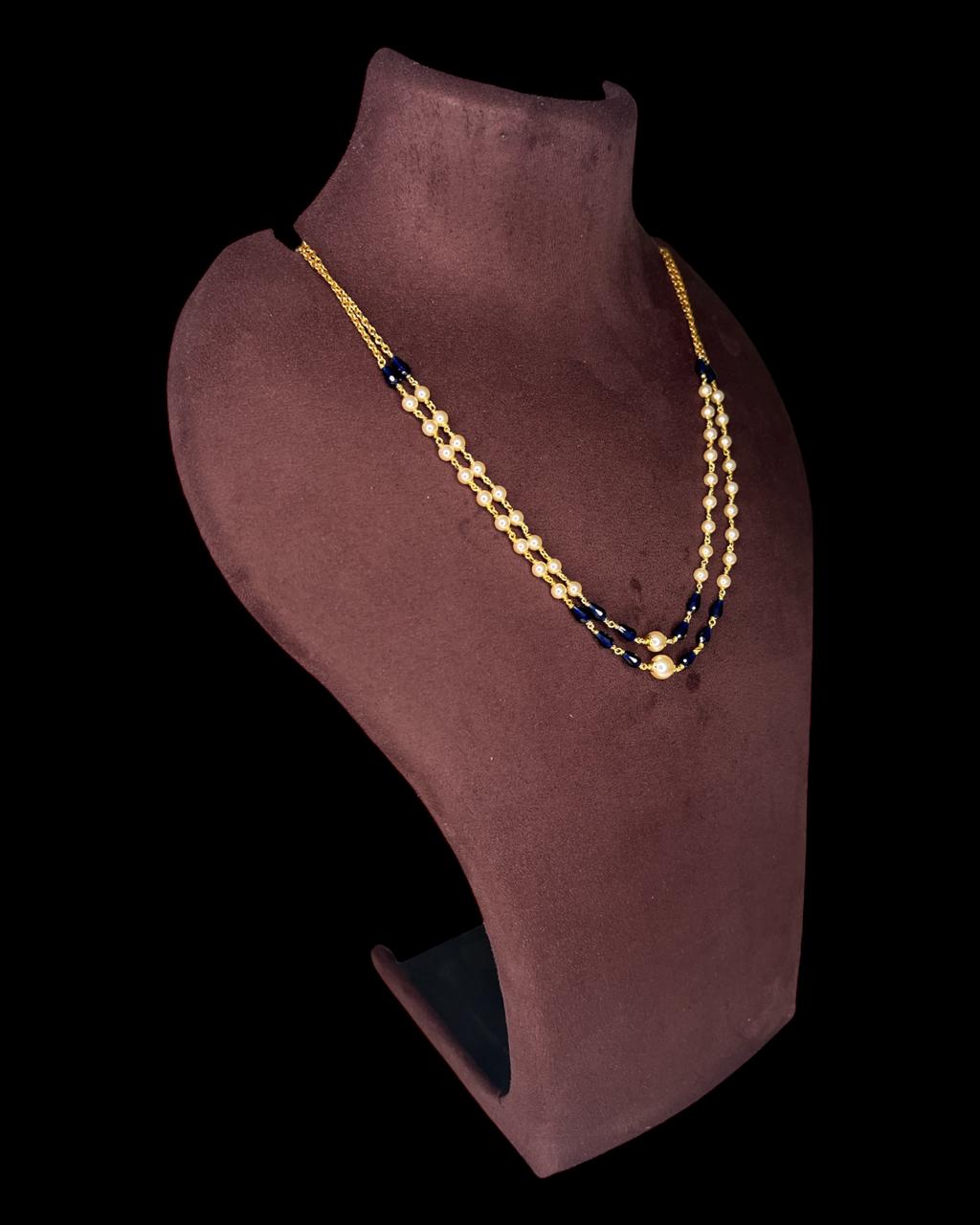 Tarini Blue Layered necklace