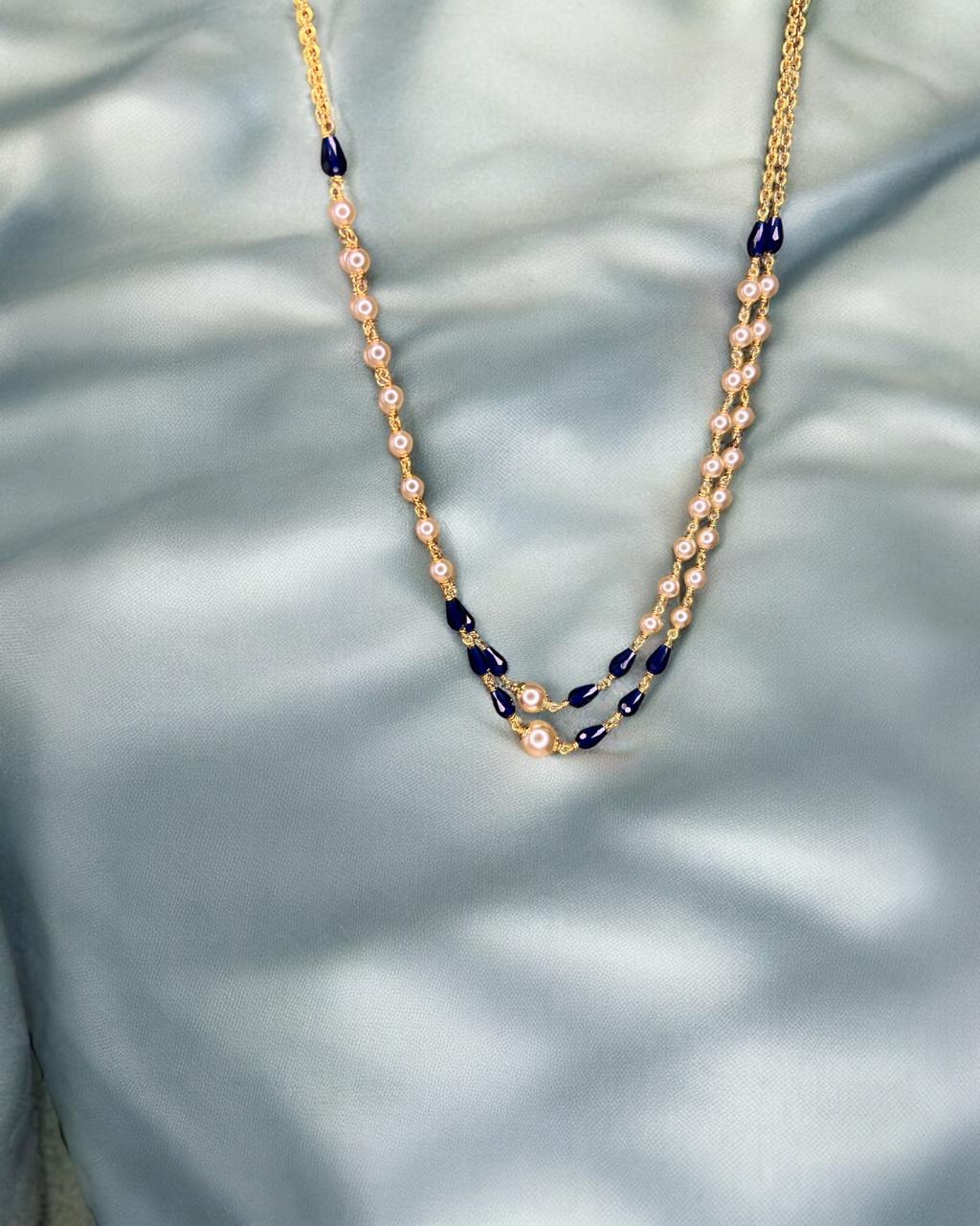Tarini Blue Layered necklace