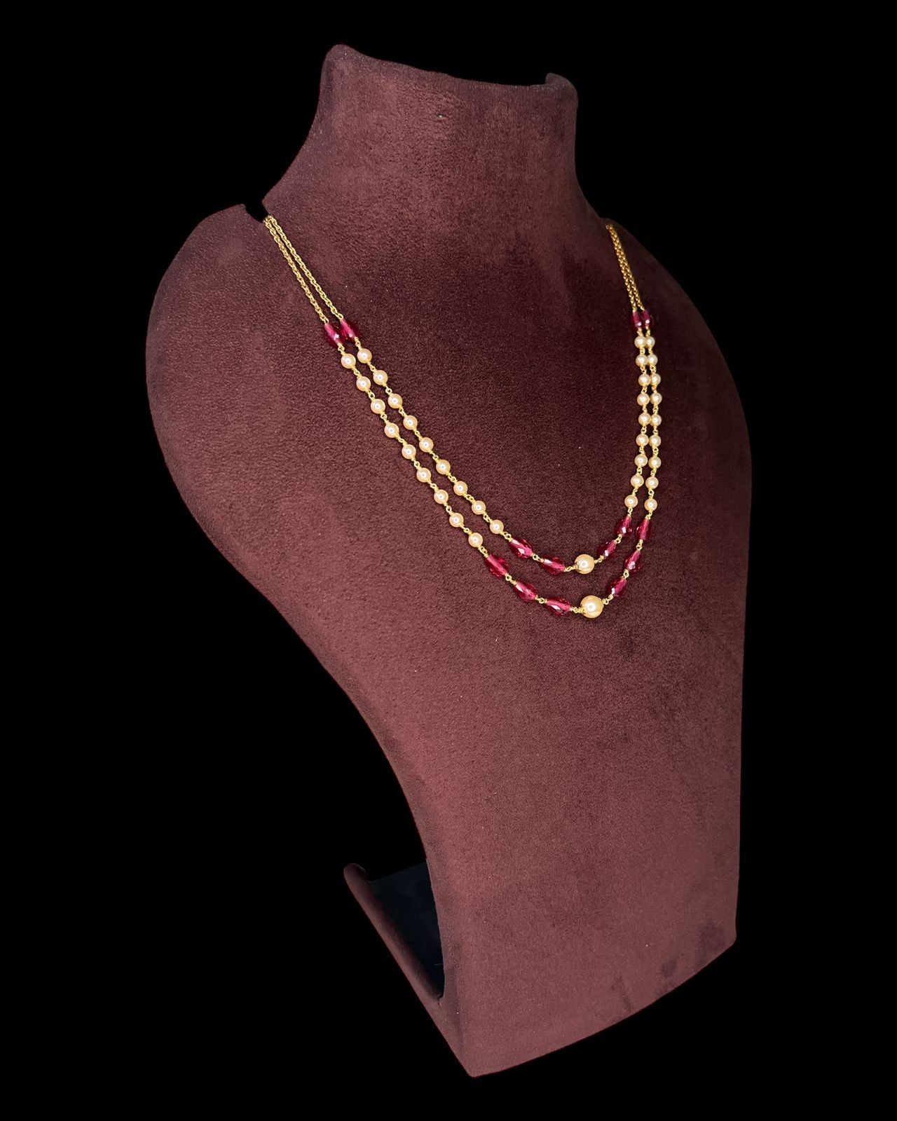 Tarini Pink Layered necklace
