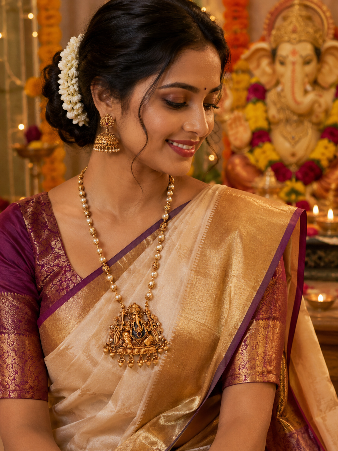 Royal Ganesha Pendant Set