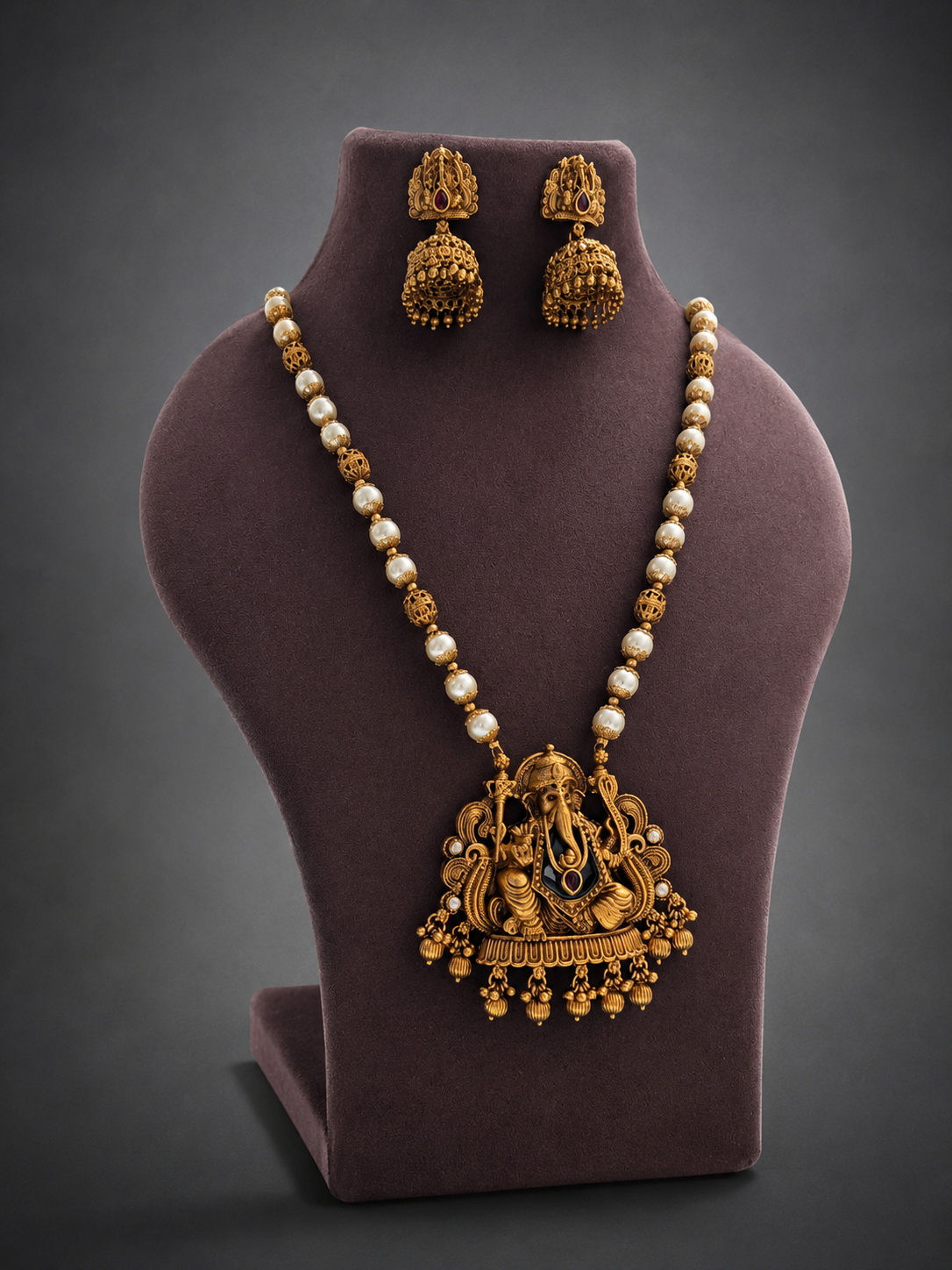 Royal Ganesha Pendant Set