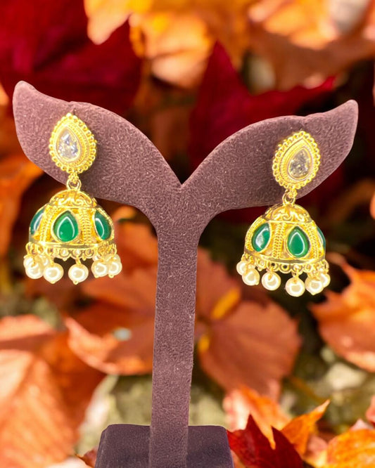 Mayuri Jadau Jhumkas