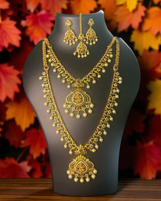Pearl Lakshmi Temple Combo Set