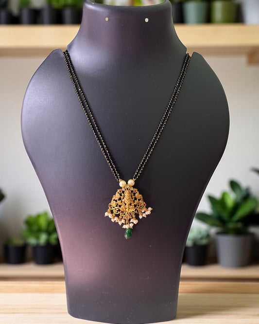 Peetambara Lakshmi Jhumka Mangalsutra