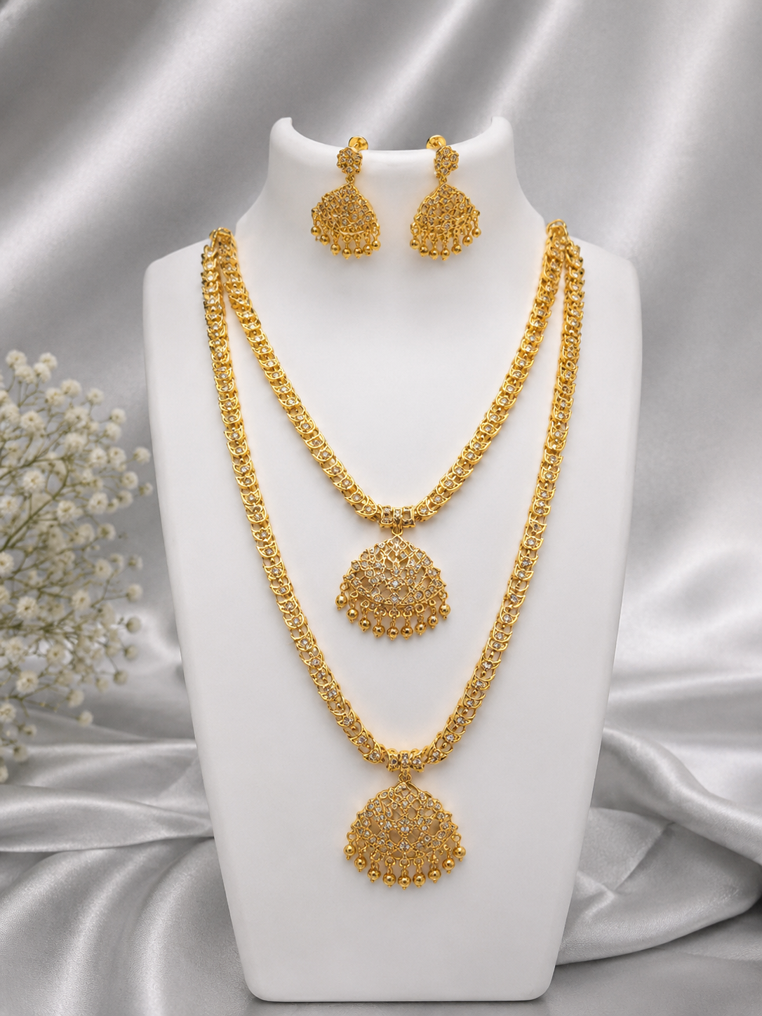 Sri Lakshmi Dual Chandrika Haram Set