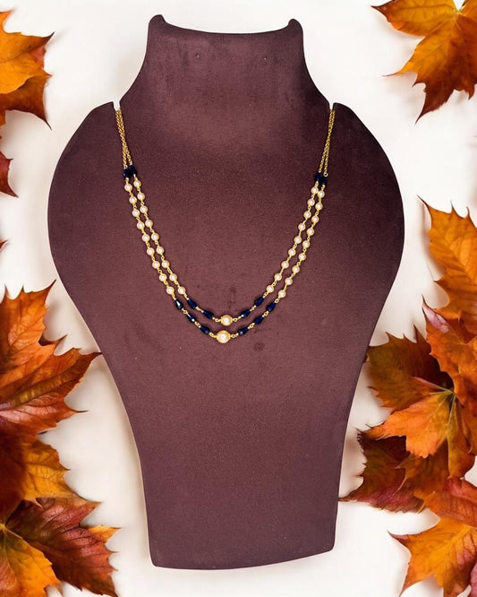 Tarini Blue Layered necklace